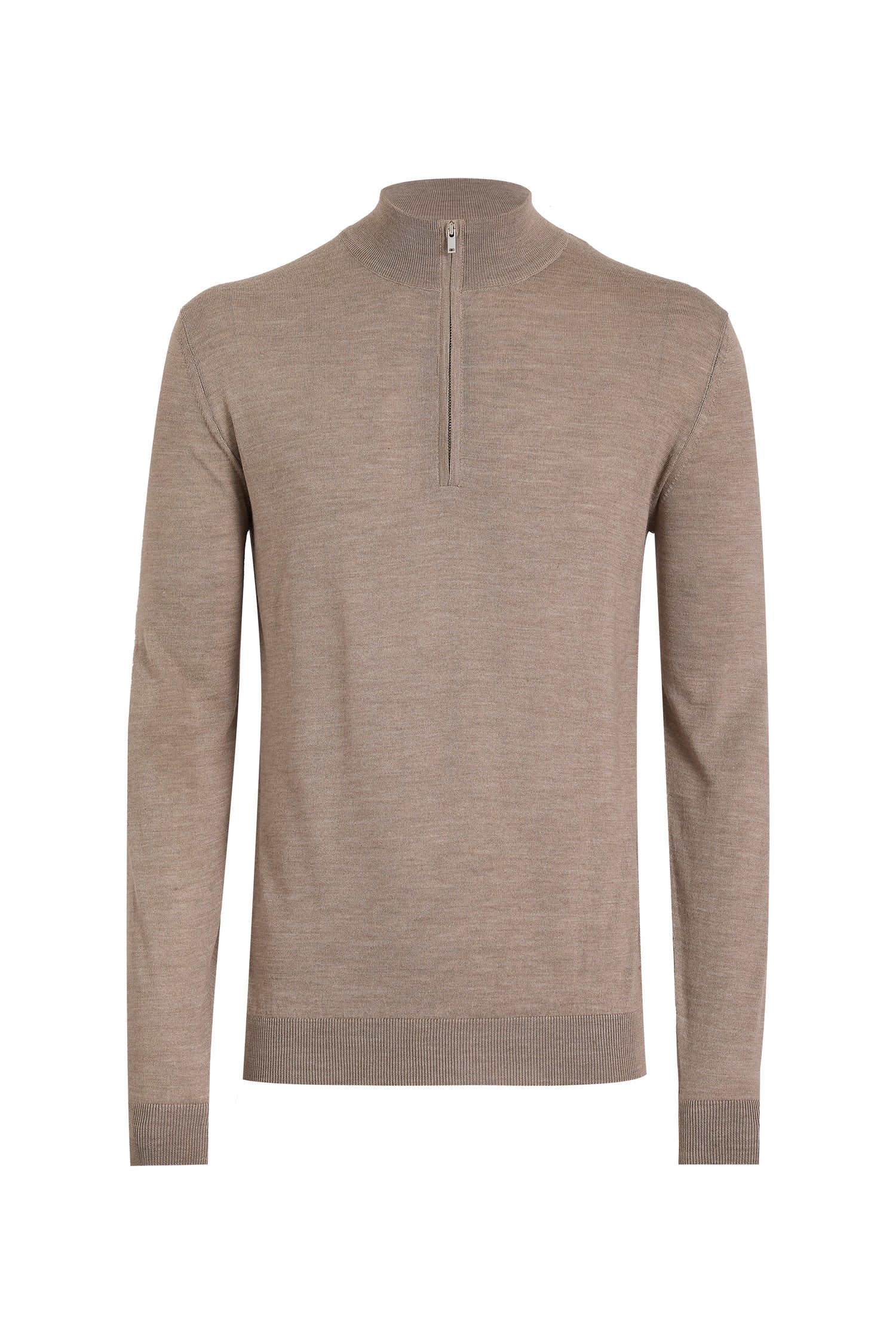 Burker Merino Wool Half Zip Black