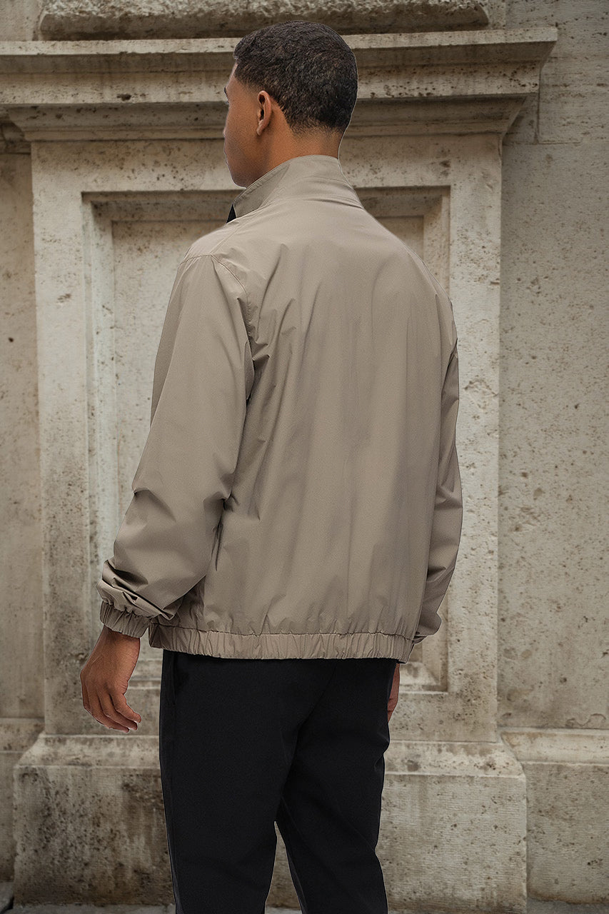 Benito Bomber Jacket Beige & Black