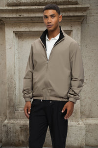 Benito Bomber Jacket Beige & Black
