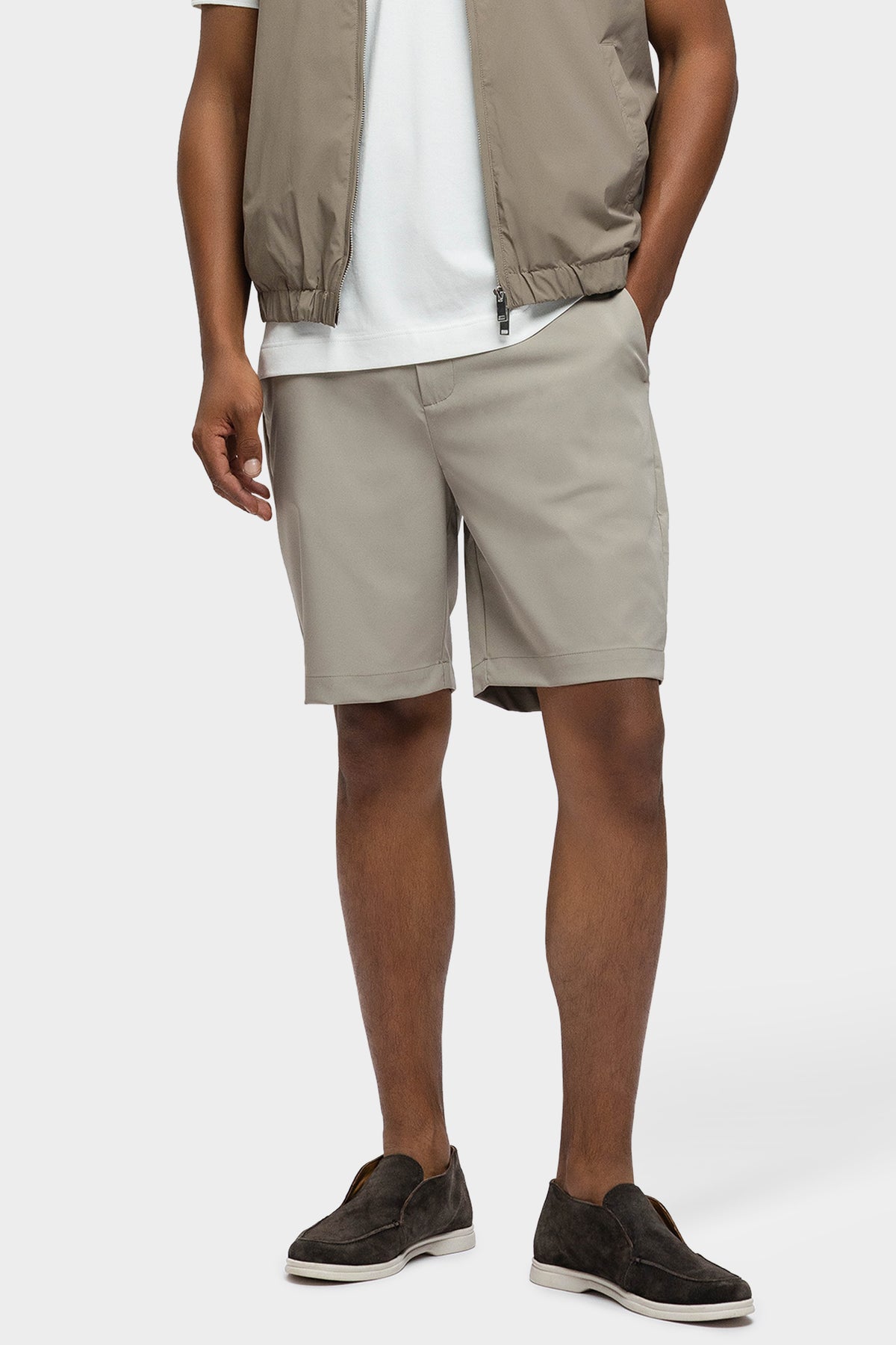 Orelio korte broek beige