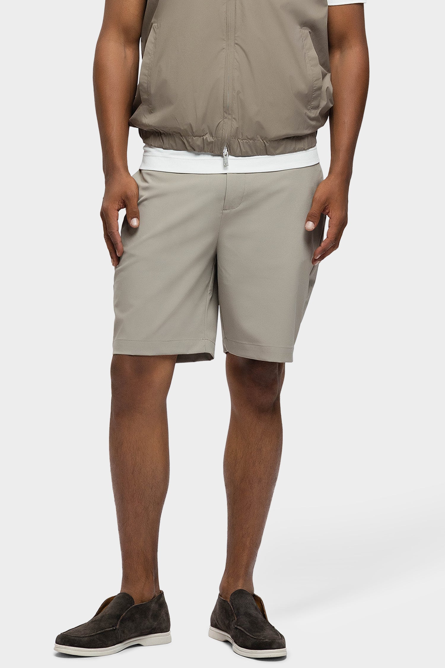 Orelio korte broek beige