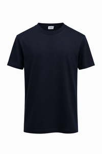 Burker Gemerceriseerd T-shirt Zwart