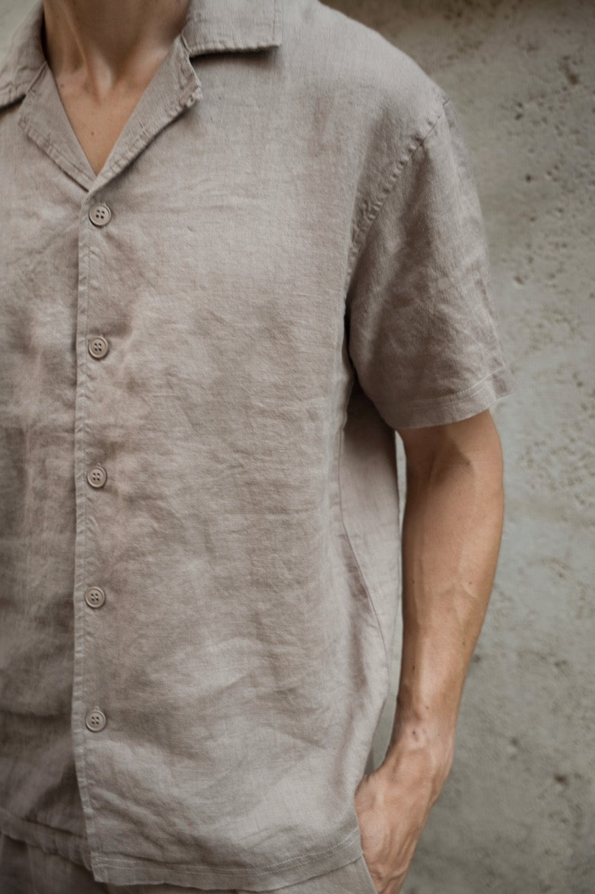 Linen Shortsleeve Blouse