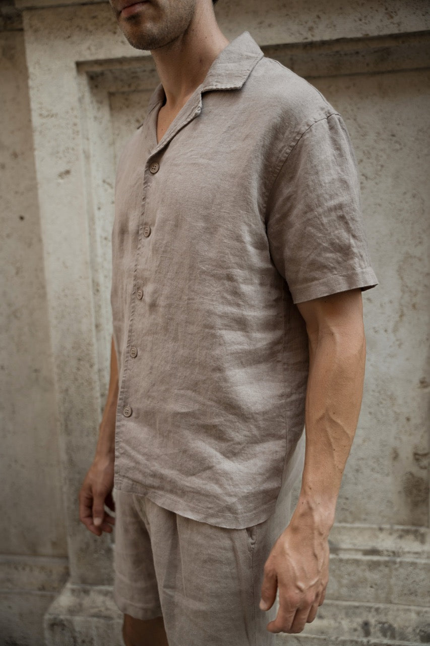 Linen Shortsleeve Blouse