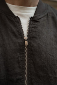 Linen Bomber Jacket