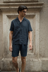 Linen Shortsleeve Blouse