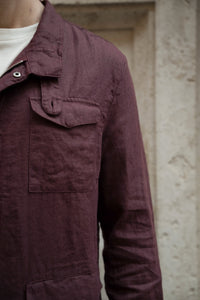 Linen Cargo Pocket Jacket
